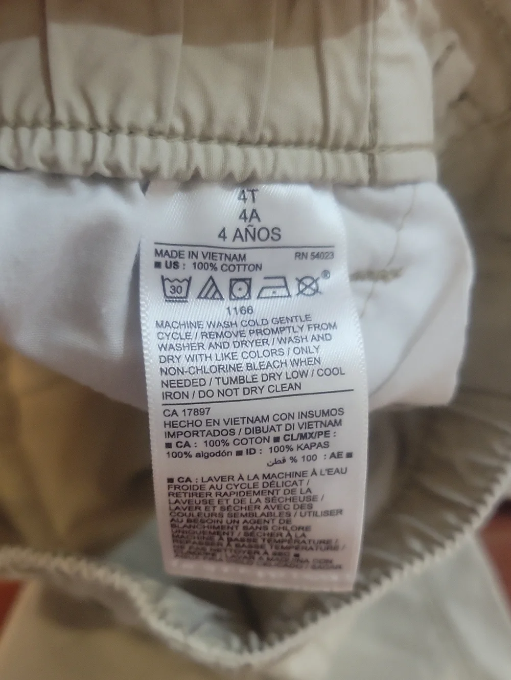 OLD NAVY Pull-On Twill Shorts Khaki Size 4T
